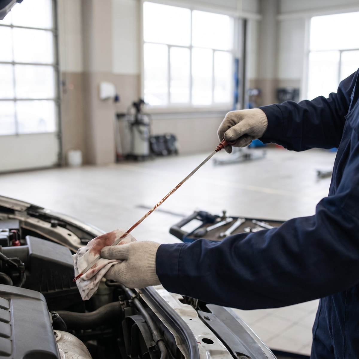 Transmission fluid inspection