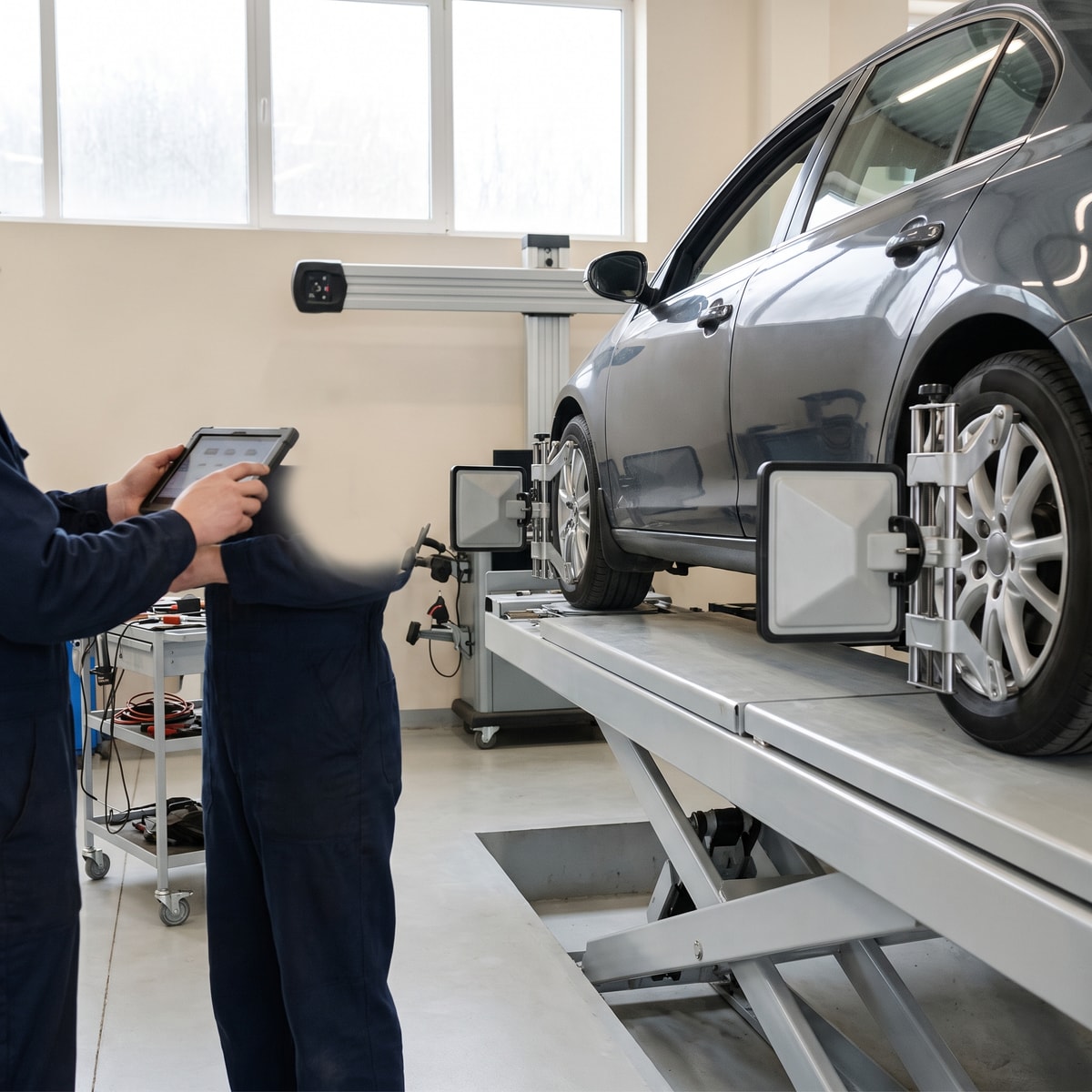Alignment Check — Measured against Mazda specification