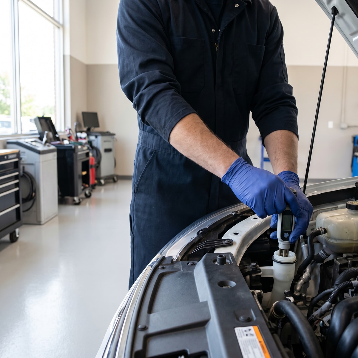 Moisture Tested — Fluid absorbs water as it ages