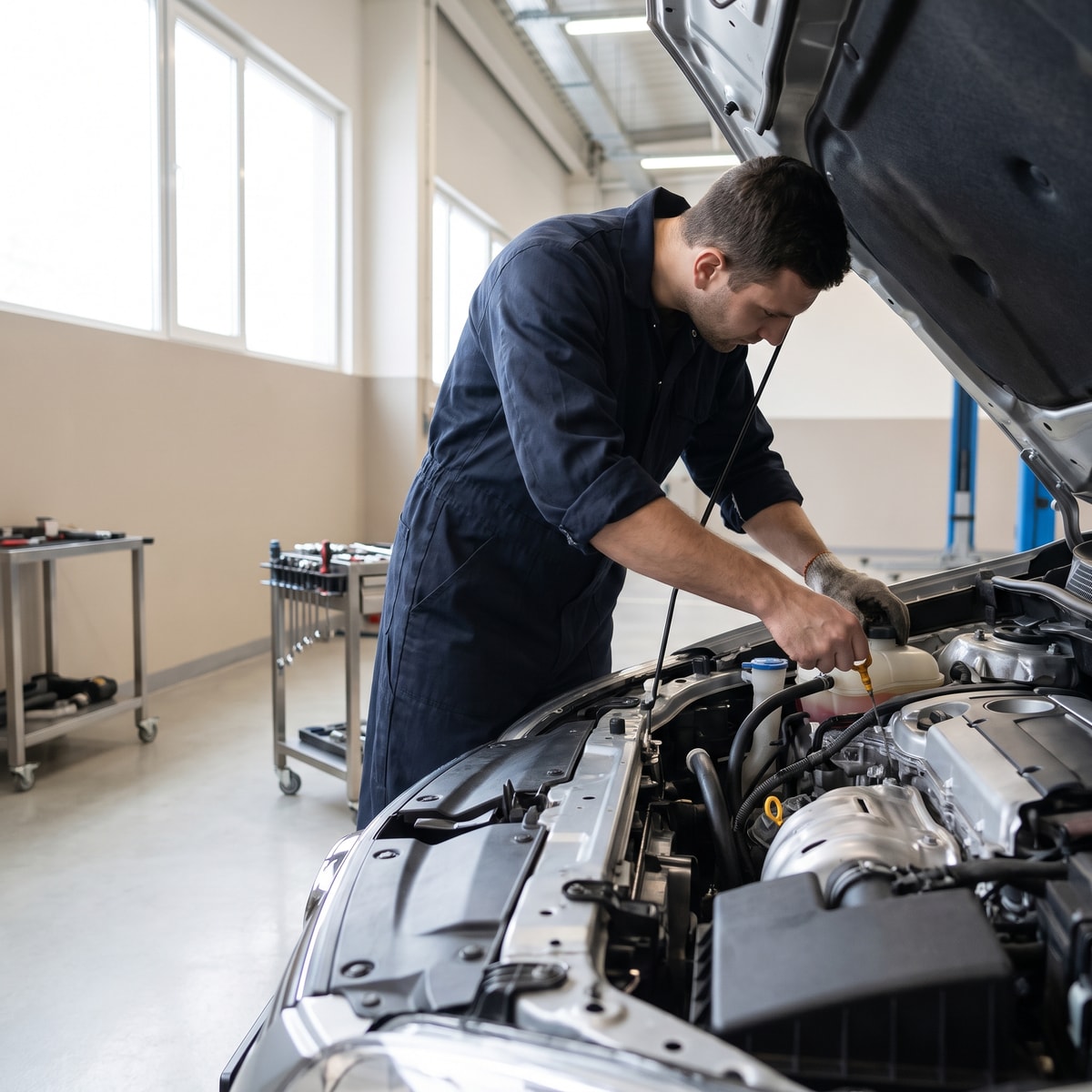 Fluids and Components — The hybrid system has its own schedule
