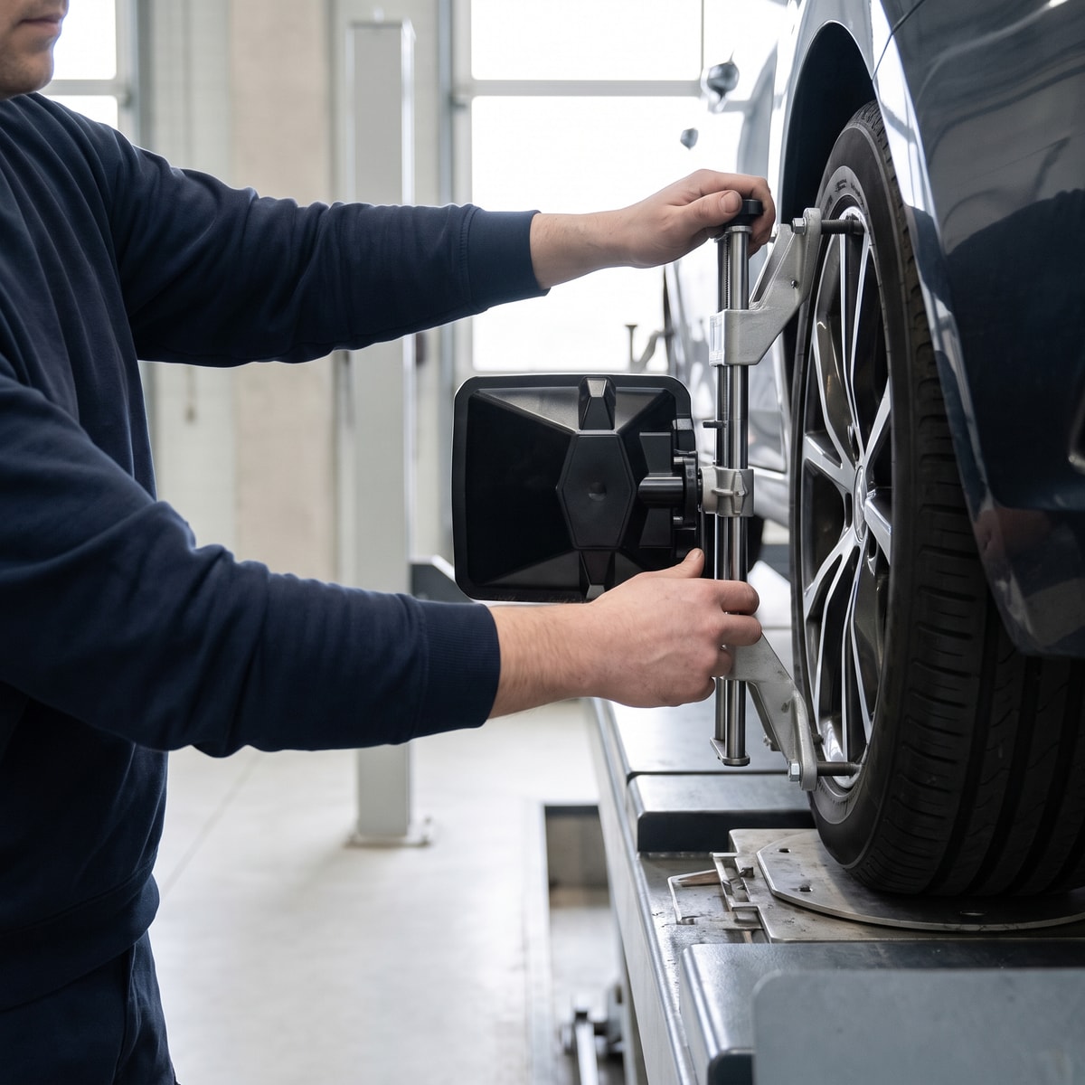 Rear Axle — Squared to the vehicle centreline