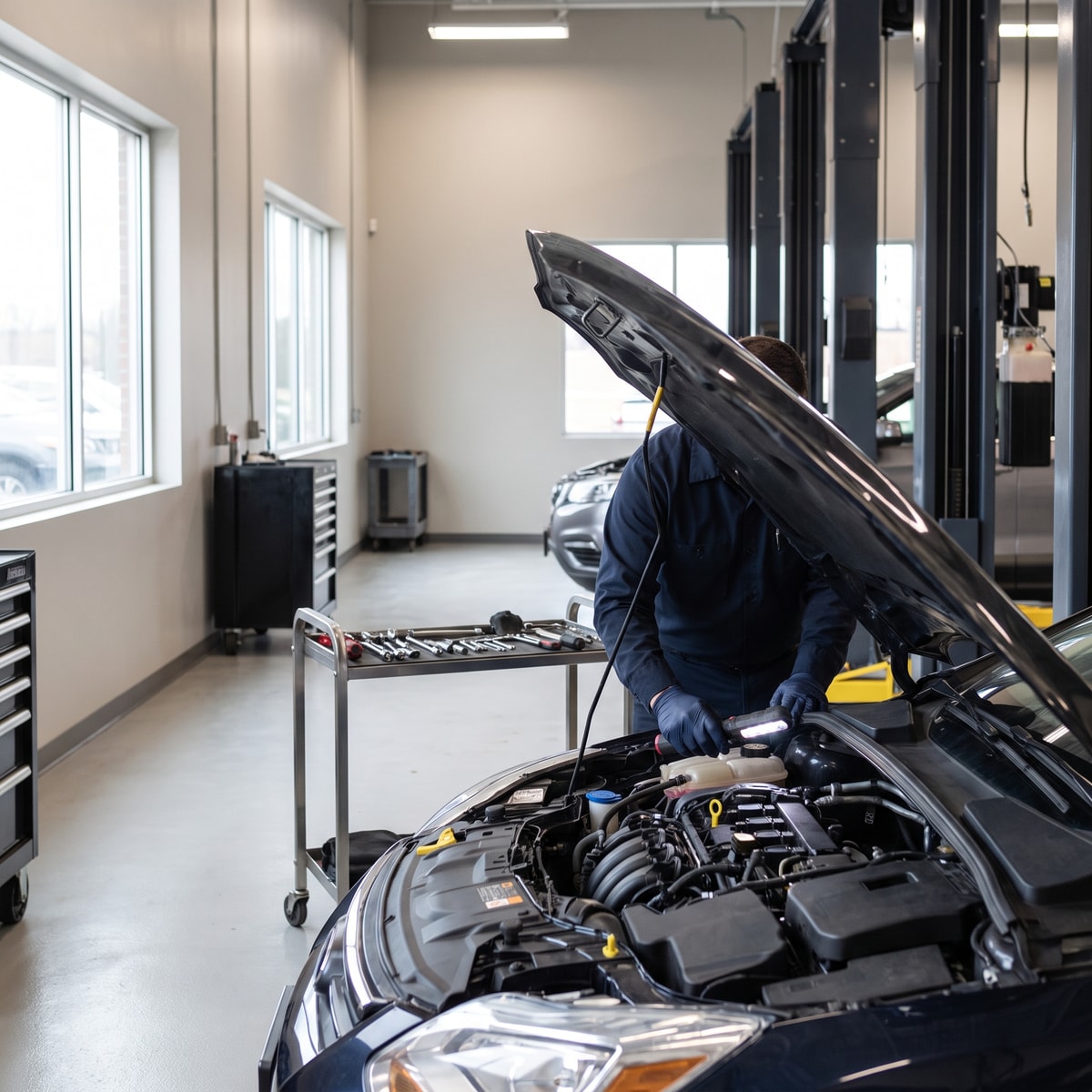 Under-Hood Inspection — Belts, hoses and mountings