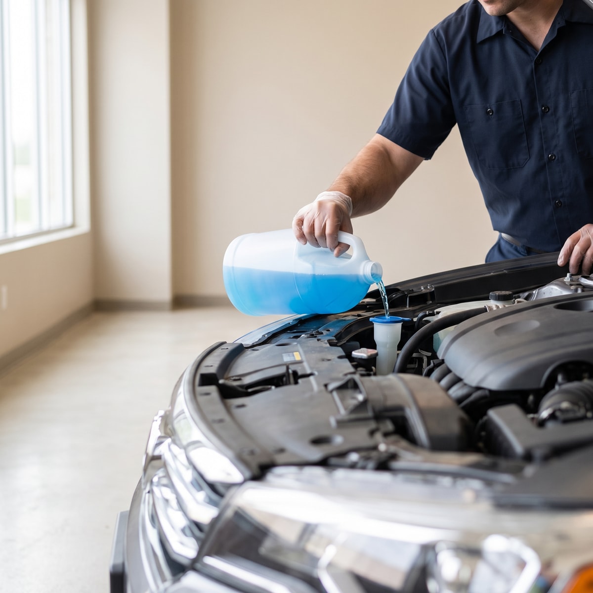 Washer Fluid Filled — Topped up while we are there