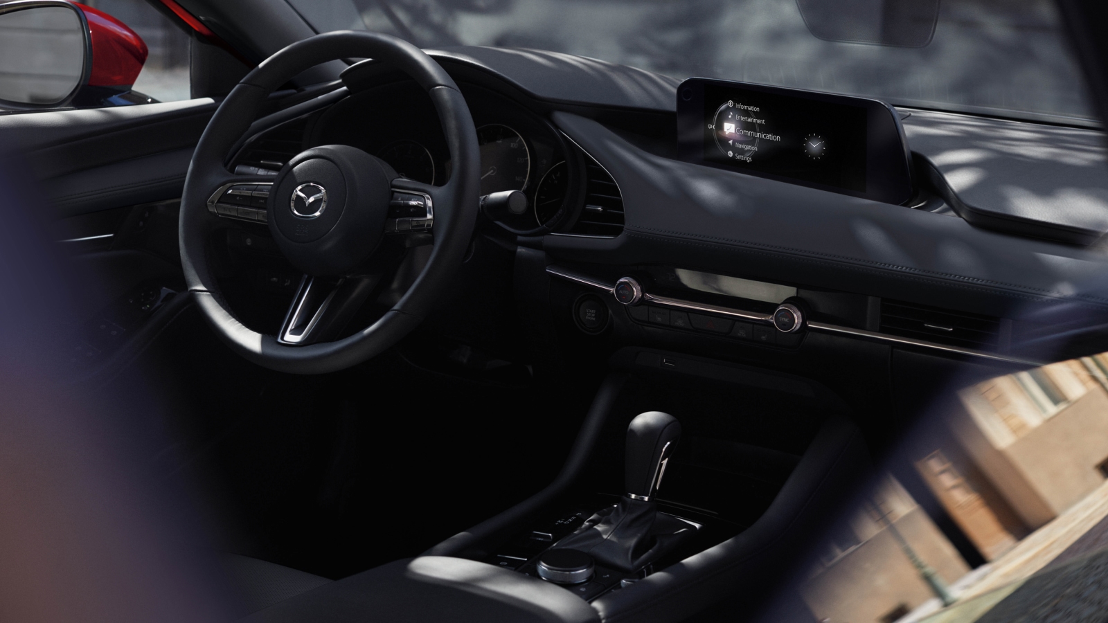 Front cabin of the Mazda3 Sedan