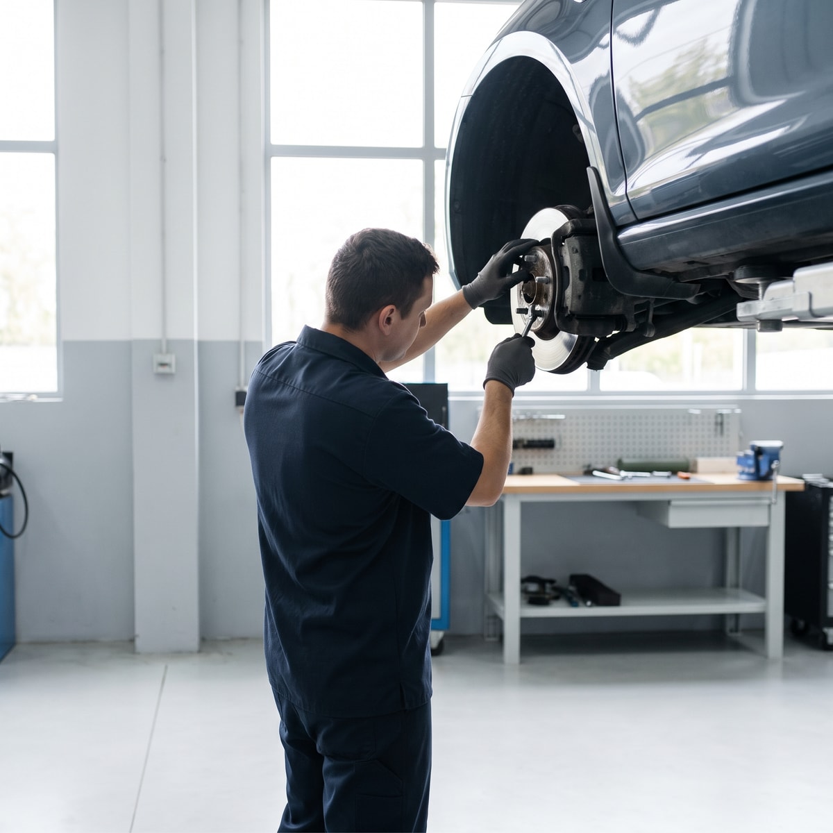 Caliper Inspected — Seals, piston and mounting