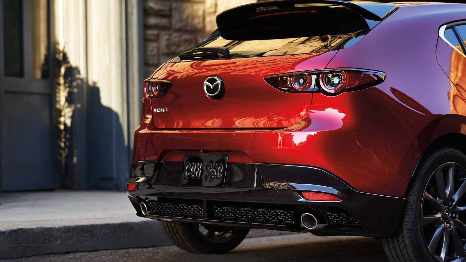 Rear of the Mazda3 Hatchback